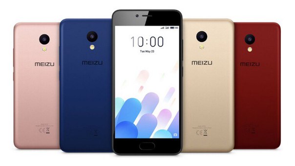 Смартфон Meizu M5c получил поликарбонатный корпус и яркие варианты расцветки
