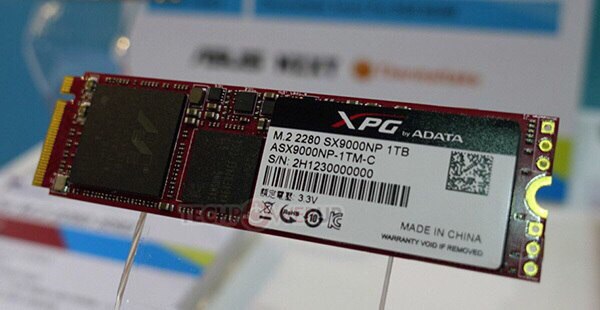 Adata продемонстрировала на Computex 2017 SSD XPG SX9000 типоразмера M.2