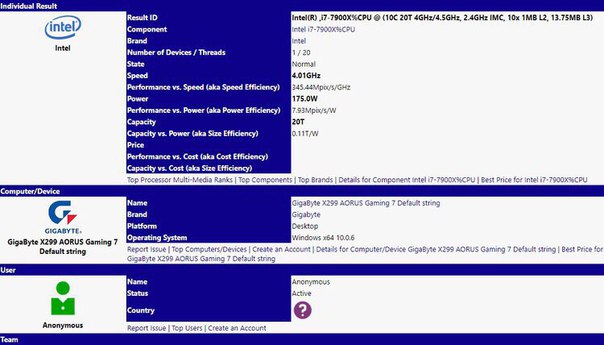 Новые 10-ядерные процессоры Intel могут работать на частоте 4,5 ГГц без разгона