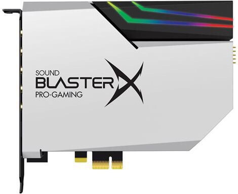 Звуковая карта Creative Sound BlasterX AE-5 оснащена контроллером подсветки
