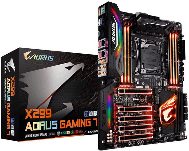 Представлена системная плата Gigabyte X299 Aorus Gaming 7 Pro