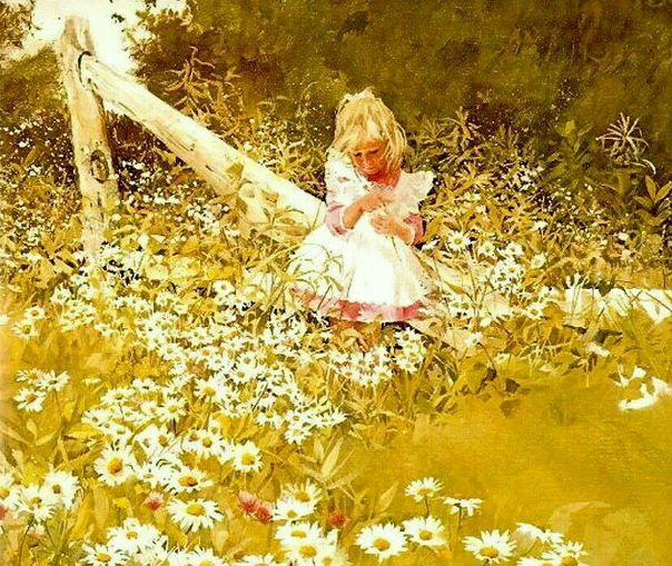 Солнечная акварель лета. Художница Carolyn Blish.