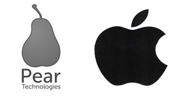 Apple посчитала, что груша слишком похожа на яблоко, и в судебном порядке запретила Pear Technologies зарегистрировать свой логотип