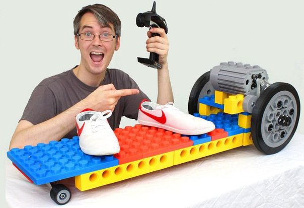Электрический скейтборд в стиле Lego своими руками