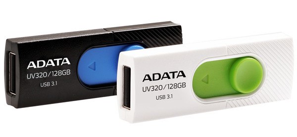 Флэш-накопители Adata UV320 оснащены интерфейсом USB 3.1 