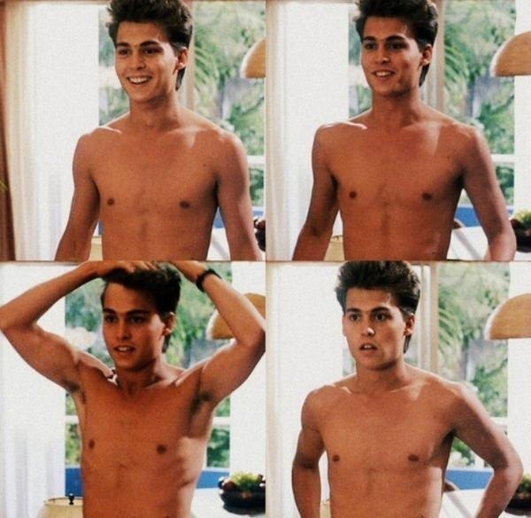 22-летний Джонни Депп, 1985 г.
