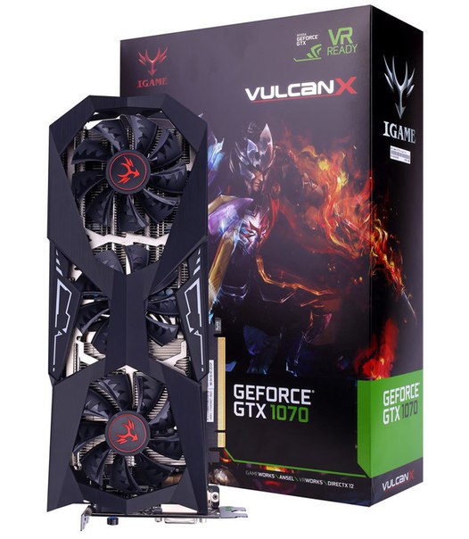 Семейство 3D-карт Colorful iGame Vulcan X пополнили модели GTX 1080 Ti, GTX 1080, GTX 1070 и GTX 1060 