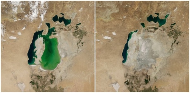 Земля тогда и сейчас. Колоссальные перемены на фотографиях NASA 