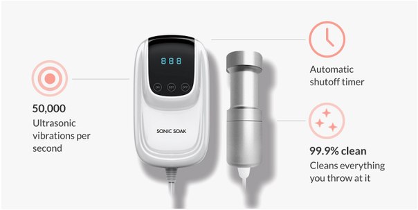 Микрогаджет Sonic Soak отчистит ультразвуком любые предметы — от одежды до фруктов