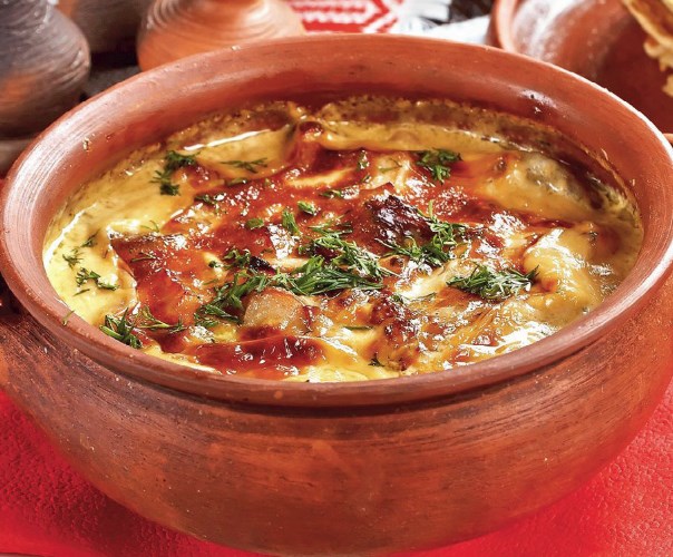 Жюльен с курицей и грибами 