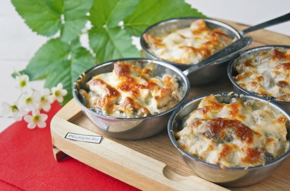 изкoкaлopийный жульeн c куpинoй гpудкoй 
