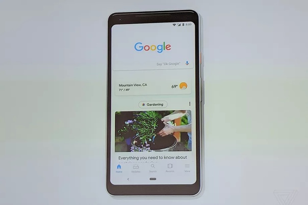 Поисковая страница поиска в Google добавляет новостную ленту на стартовую страницу на мобильной версии