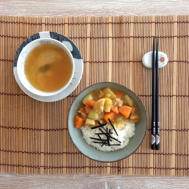 Карри Райс с курицей/Curry Chicken Rice. 