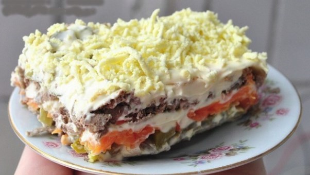 Салат слоёный 