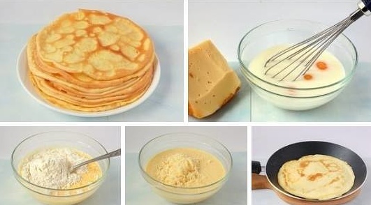 Сырные блины 