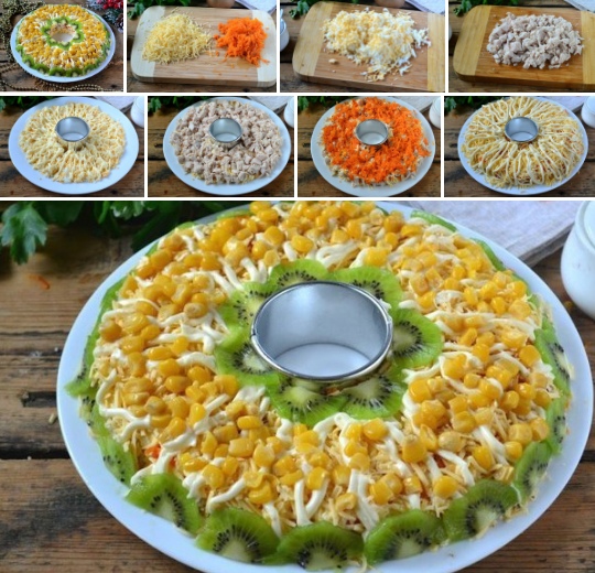КУРИНЫЙ САЛАТИК НА НОВЫЙ ГОД 