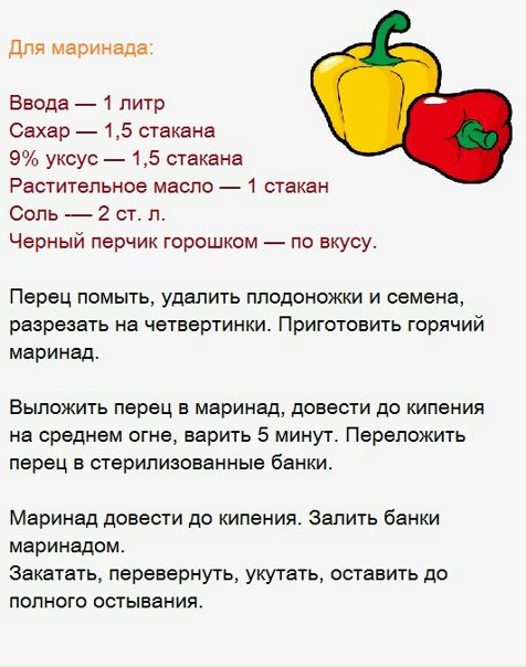 Очень вкусный перчик в маринаде. Рецепт на 2 кг перца.