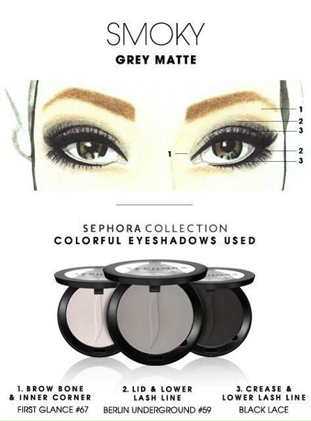 Схемы для карих глаз