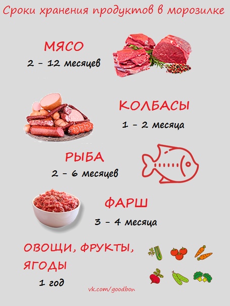  Полезно знать! Сколько хранятся продукты в морозилке 