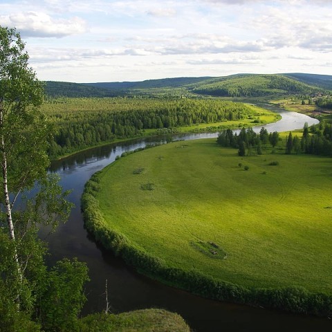Река Березовая, Пермский край, Россия.