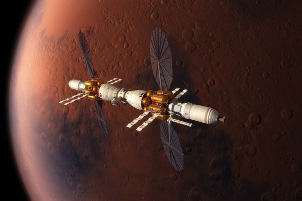 Lockheed Martin представила концепт орбитальной станции Mars Base Camp и пилотируемого спускаемого аппарата
