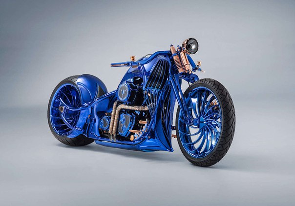 Уникальный кастом-байк создали в швейцарской мастерской Bndnerbike, его постройка заняла 2500 часов. Этот Harley-Davidson Softail Slim S, фактически, стал ювелирным украшением на колесах. Стоить он будет 1,8 миллиона долларов и останется в единственном экземпляре.