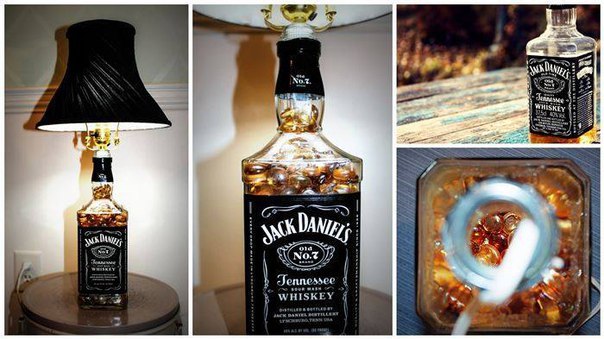 Лампа из Jack Daniels.