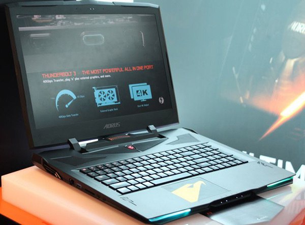 Игровой ноутбук Gigabyte Aorus X9 оснащен двумя видеокартами Nvidia GeForce GTX 1070 