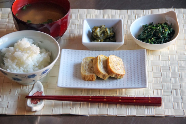 Меню японского завтрака #1 