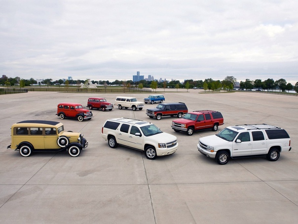 Много лет эволюции настоящего американского внедорожника  Chevrolet Suburban.