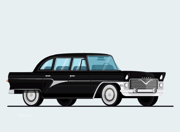 Советские автомобили нарисованные в мультяшном стиле. А у вас есть любимые иллюстрации автомобилей Поделитесь ими в комментариях!